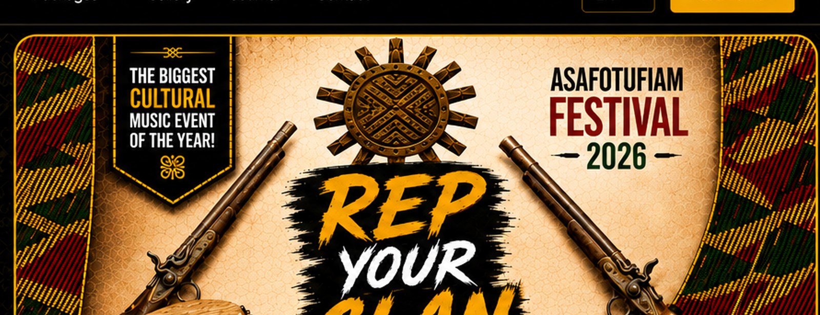 Asafotufiami Festival 2026 — Rep Your Clan Concert official flyer, 1st August 2026, Mohee Food Court, Sege-Ada, 11:00 AM till late